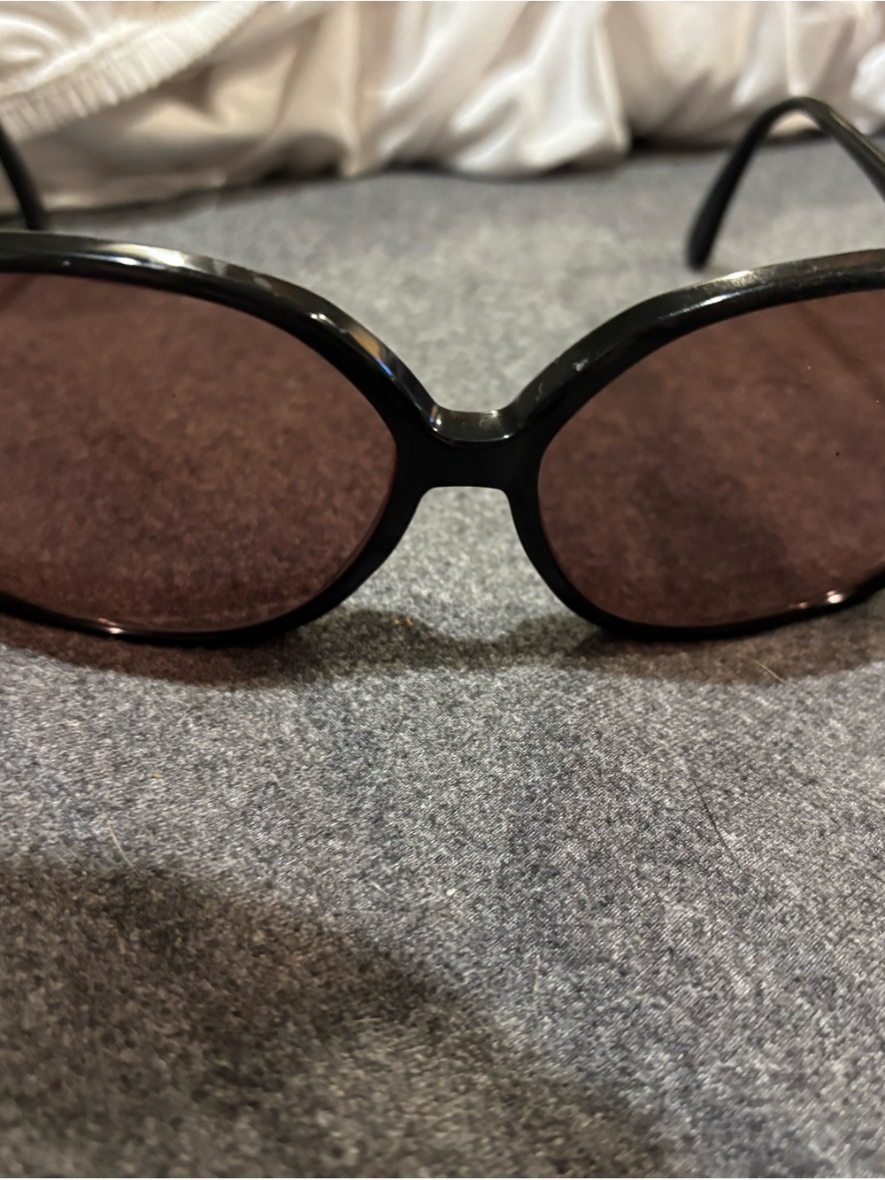 Gucci Black Frame Sunglasses with Brown Lenses